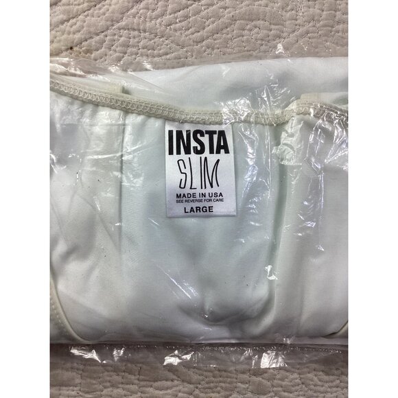 Insta Slim Mens Compression Tank Top*Look Up To 5 Inches Slimmer*Large*White*NIP - Picture 2 of 2